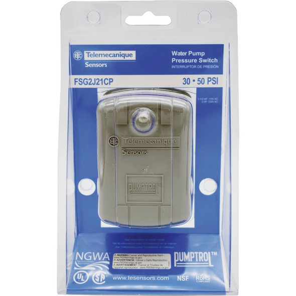 Pumptrol 30-50psi Pressure Switch FSG2J21CP 412120