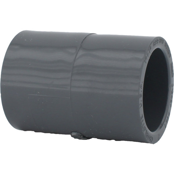 Charlotte Pipe 1 In. Sch. 80 Slip X Slip PVC Coupling PVC 08100  1400HA
