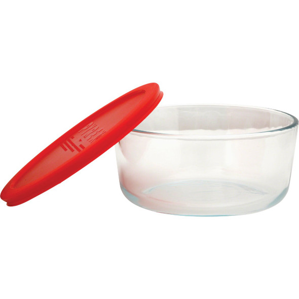 Pyrex Simply Store 7-Cup Round Glass Storage Container with Lid 1075429 671657