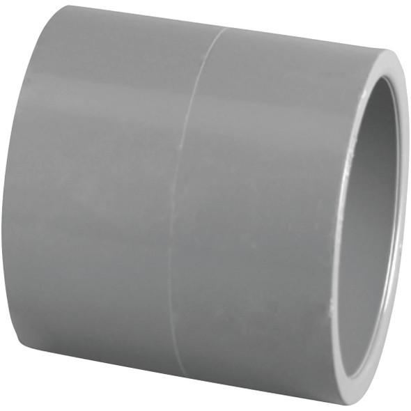 Charlotte Pipe 1-1/2 In. Sch. 80 Slip X Slip PVC Coupling PVC 08100  1800HA