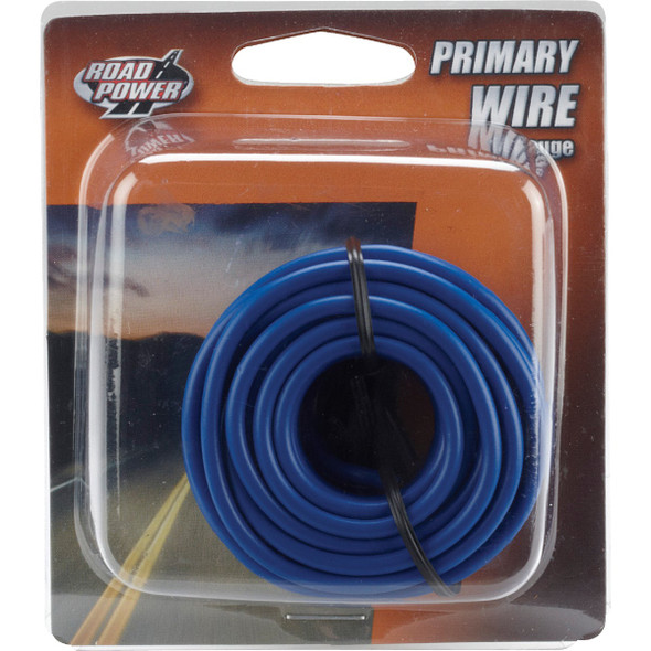 ROAD POWER 17 Ft. 14 Ga. PVC-Coated Primary Wire, Blue 55669433