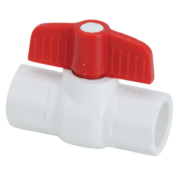 ProLine 3/4 In. Solvent x 3/4 In. Solvent PVC Ball Valve 107-634