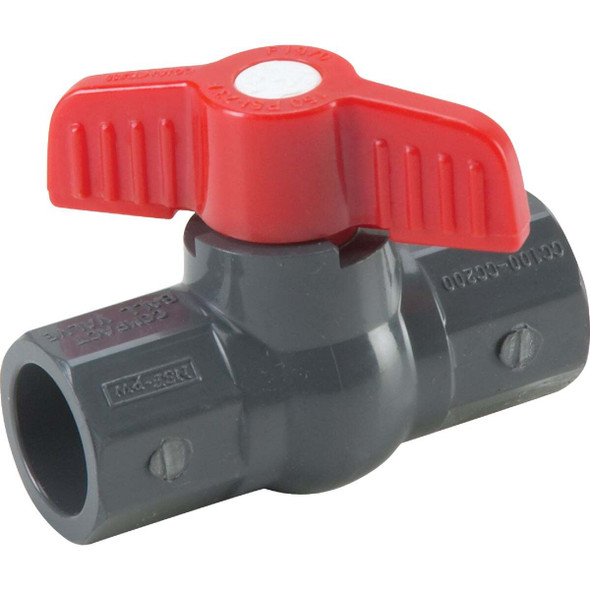 ProLine 1/2 In. Solvent x 1/2 In. Solvent PVC Ball Valve 107-603