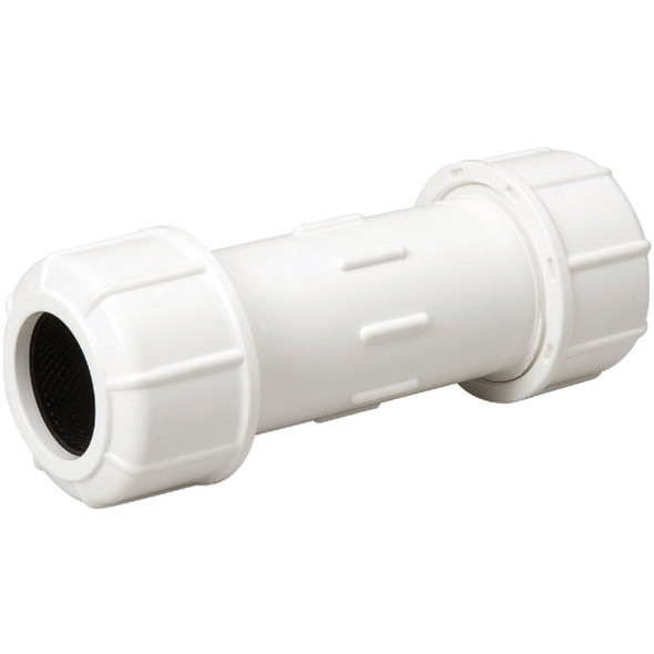 B&K 1 In. x 1 In. Compression PVC Coupling 160-105