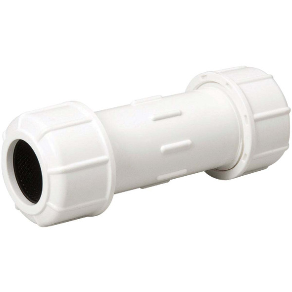 B&K 1-1/4 In. x 1-1/4 In. Compression PVC Coupling 160-106