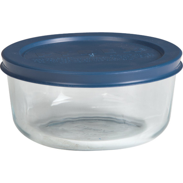 Pyrex Simply Store 2-Cup Round Glass Storage Container with Lid 6017399