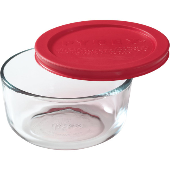Pyrex Simply Store 2-Cup Round Glass Storage Container with Lid 1069619