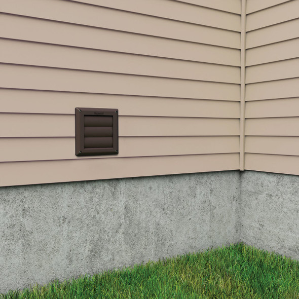 Imperial 4 In. Louvered Vent Cap, Brown VT0562-A 261987