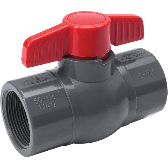 ProLine 1-1/2 In. FIP x 1-1/2 In. FIP PVC Ball Valve 107-107 ProLine 1-1/2 In. FIP x 1-1/2 In. FIP PVC Ball Valve 107-107