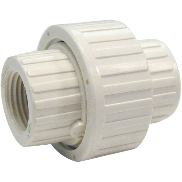 B&K 1-1/2 In. FIP Schedule 80 Threaded PVC Union 164-137HC B&K 1-1/2 In. FIP Schedule 80 Threaded PVC Union 164-137HC