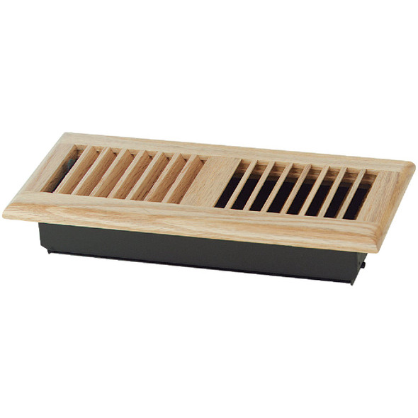 Home Impressions 4 In. x 10 In. Light Oak Floor Register Home Impressions 4 In. x 10 In. Light Oak Floor Register