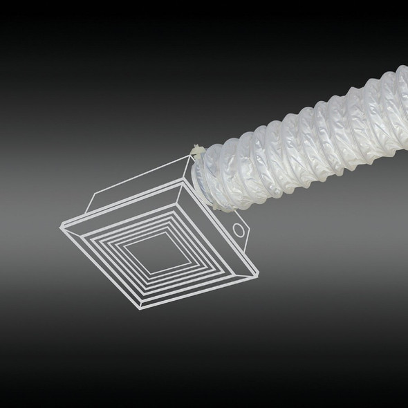 Dundas Jafine 4 In. Dia x 20 Ft. L White Vinyl Flexible Ducting FD420ZW 273333