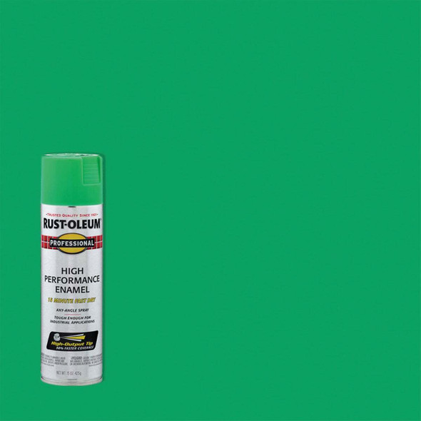 Rust-Oleum Professional 15 Oz. Gloss Industrial Enamel Spray Paint, Safety Green