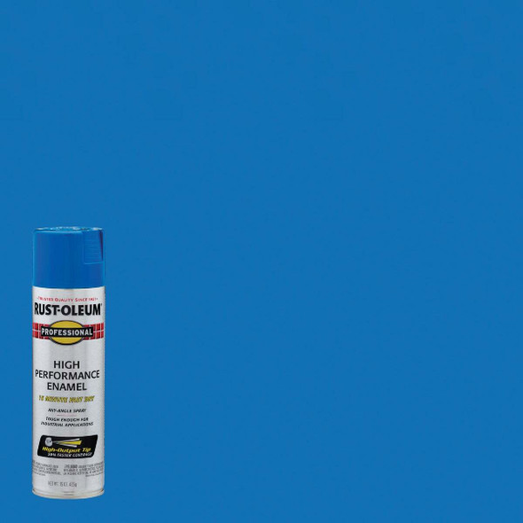 Rust-Oleum Professional 15 Oz. Gloss Industrial Enamel Spray Paint, Safety Blue