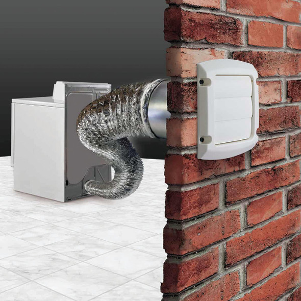 Dundas Jafine White Gas or Electric Dryer Vent Kit (4-Piece) TD48PVKZW6 284866