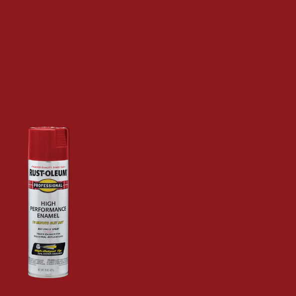 Rust-Oleum Professional 15 Oz. Gloss Industrial Enamel Spray Paint, Safety Red