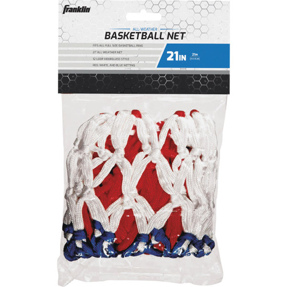 Franklin Hourglass Red, White, & Blue All Weather Basketball Net 1648