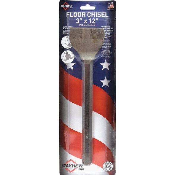 Mayhew Tools 3 In. x 12 In. Floor Chisel 94202 340232