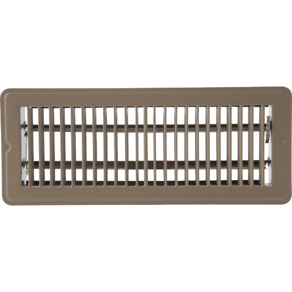 Home Impressions 2-1/4 In. x 12 In. Brown Steel Floor Register 1FL0212BR-NH