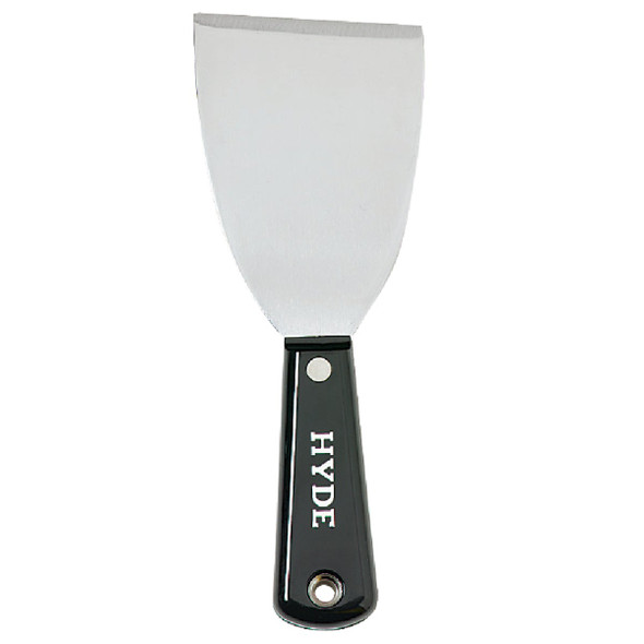 Hyde Black & Silver 3 In. Stiff Chisel Scraper 02400