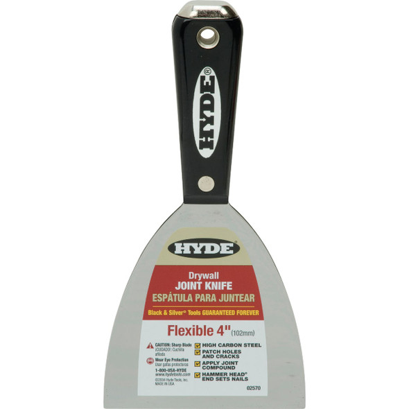 Hyde Black & Silver 4 In. High-Carbon Steel Joint Knife 02570