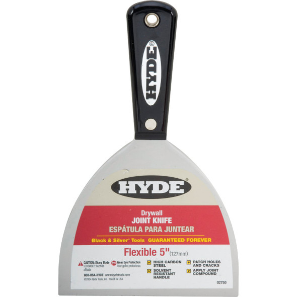 Hyde Black & Silver Professional 5 In. Flexible Joint Knife 02750