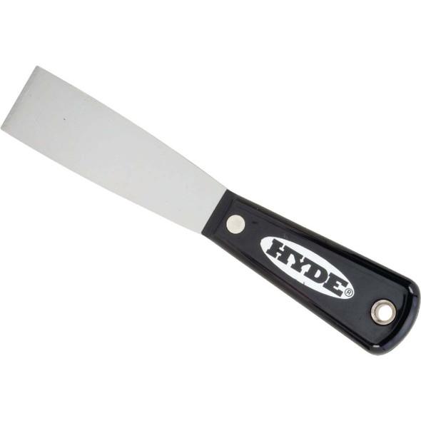 Hyde Black & Silver 1-1/4 In. Stiff Professional Putty Knife 02050