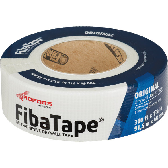 FibaTape 1-7/8 In. x 300 Ft. White Self-Adhesive Joint Drywall Tape FDW8665-U