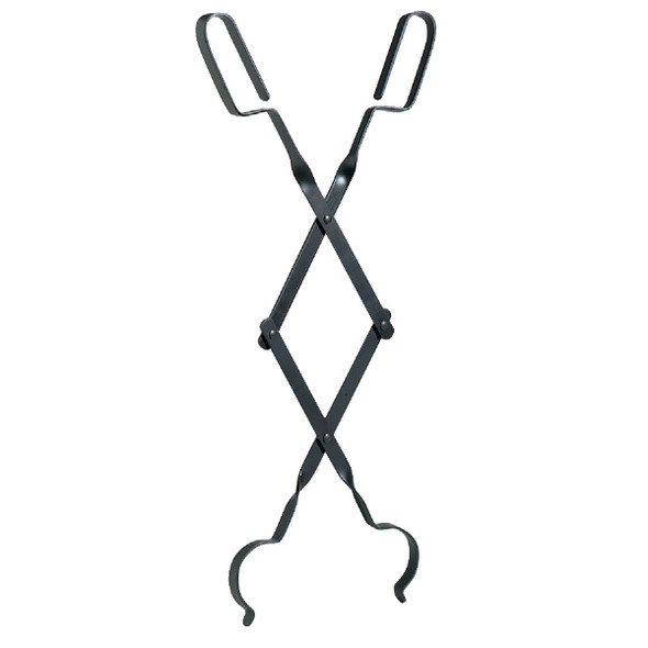 Home Impressions Rigid Steel 28 In. Black Fireplace Tongs FB-1002