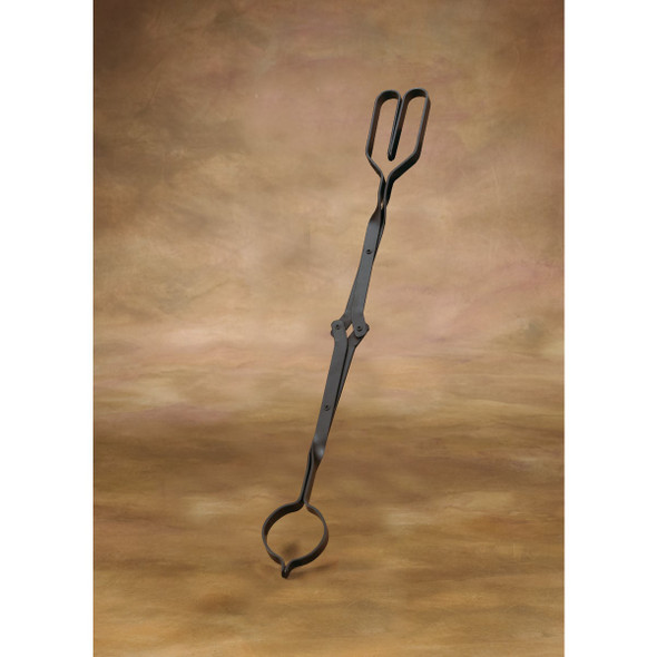 Home Impressions Rigid Steel 28 In. Black Fireplace Tongs FB-1002 410816