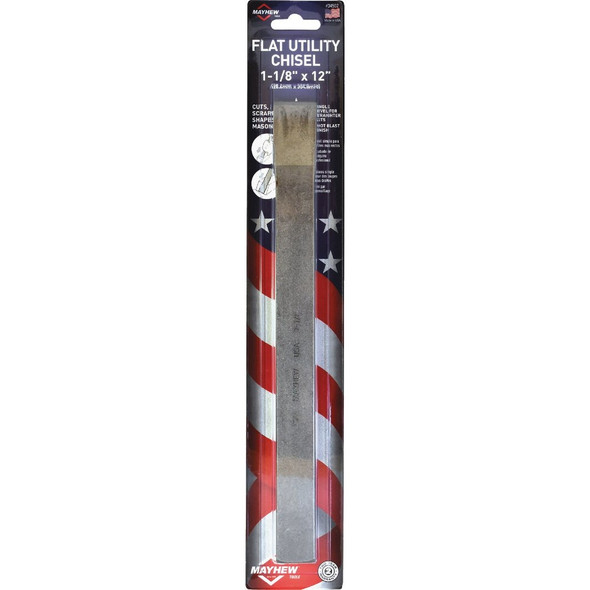 Mayhew Tools 1-1-8 In. x 12 In. Flat Utility Chisel 34502 356328