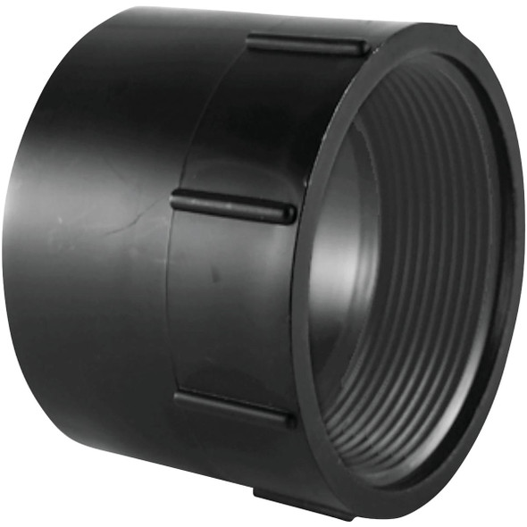Charlotte Pipe 4 In. Hub x FPT Female ABS Adapter ABS 00101  1200HA