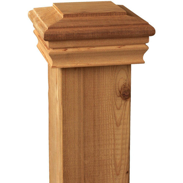 Deckorators 6 In. x 6 In. Cedar Press-On Post Cap 72893 160209