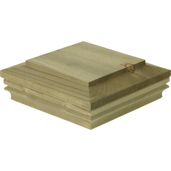 Deckorators 6 In. x 6 In. Pressure-Treated Pine Press-On Post Cap 72290