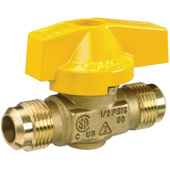 ProLine 3/8 Flare x 3/8 In. Flare Brass Gas Ball Valve 116-502