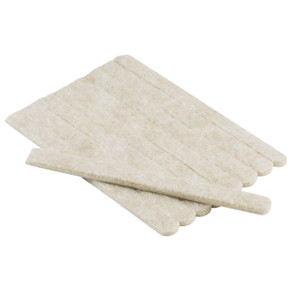Do it 6 In. x 1/2 In. Beige Felt Strip,(9-Count) 239321