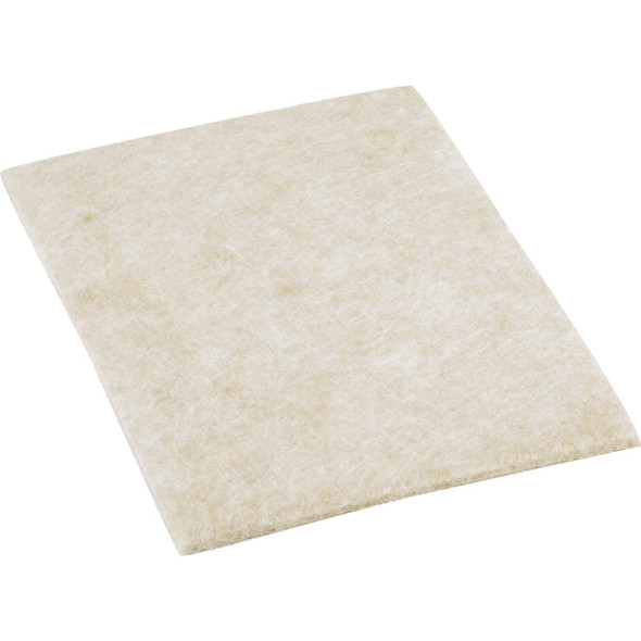 Do it 6 x 4-1/4 In. Beige Self Adhesive Felt Guard Blanket, (2-Pack) 239240