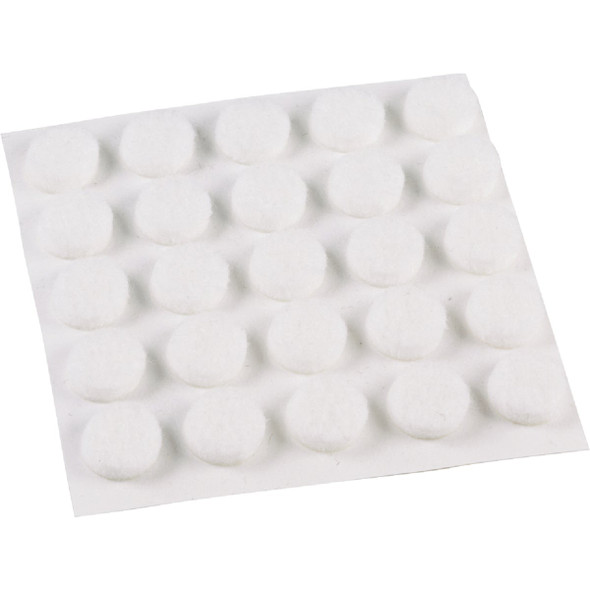 Do it 3/8 In. White Self Adhesive Felt Pads, (75-Count) 239275