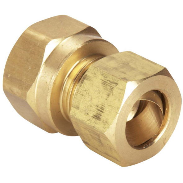Do it 1/2 In. x 1/2 In. Brass Union Compression Adapter 458294
