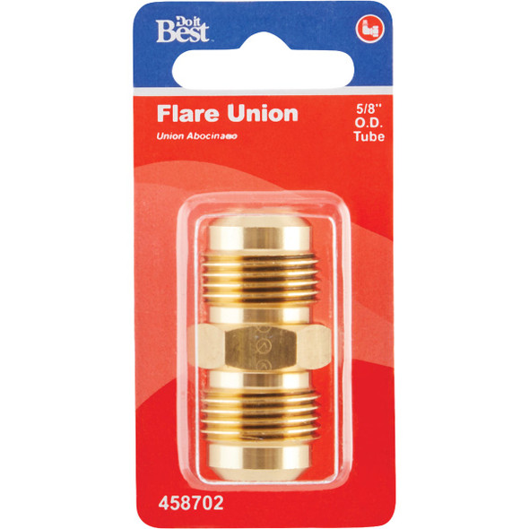 Do it 5-8 In. Brass Low Lead Flare Union 458702 458702