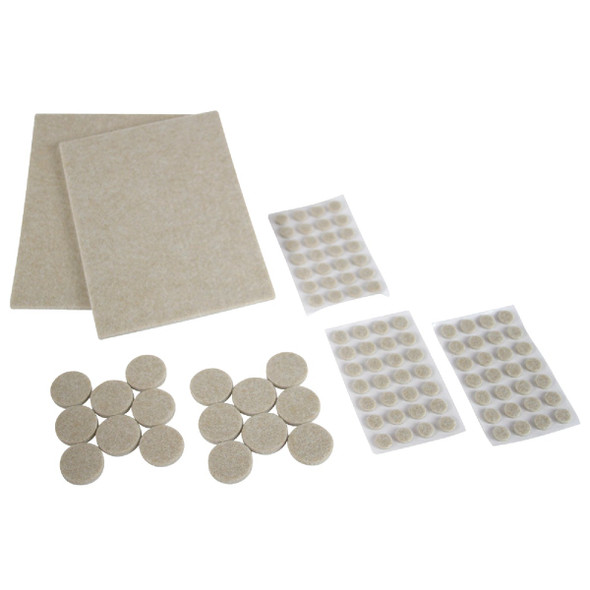 Magic Sliders Assorted Felt Round Pad Assortment,(102-Count) 63979 224091
