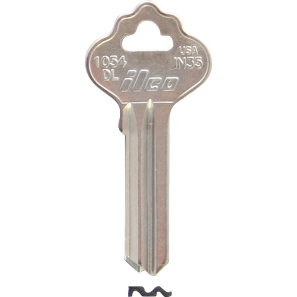 ILCO Nickel Plated File Cabinet Key IN35 / 1054DL (10-Pack) IAL01107002