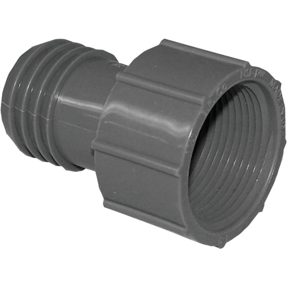Boshart 1-1/4 In. FPT x 1-1/4 In. Insert Polypropylene Hose Adapter UPVCFA-12