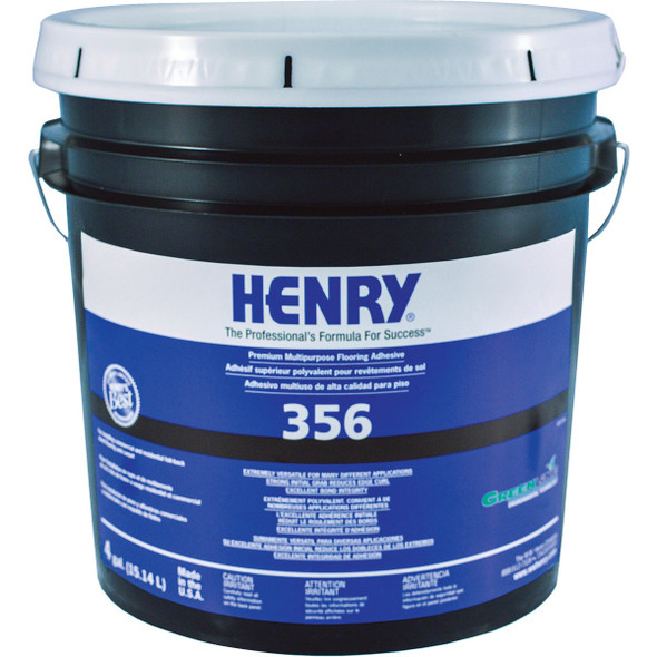 Henry 356 Felt Backed Sheet Flooring And Carpet Adhesive, 4 Gal. 12075