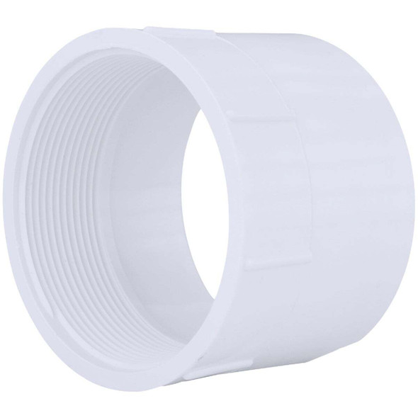 Charlotte Pipe 4 In. Hub x 4 In. FPT Schedule 40 DWV PVC Adapter