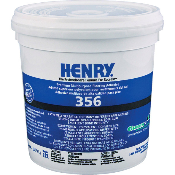 Henry 356 Felt Backed Sheet Flooring And Carpet Adhesive, 1 Gal. 12073