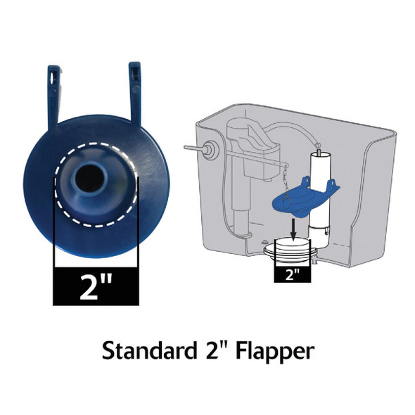 Korky Briggs Vacuity Toilets Rubber Flapper with Adjustable Float and Stainless Steel Chain Korky Briggs Vacuity Toilets Rubber Flapper with Adjustable Float and Stainless Steel Chain
