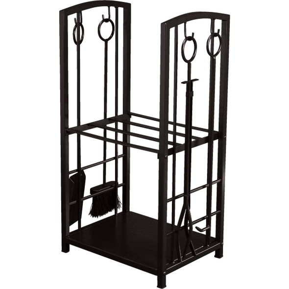 Home Impressions Fireplace Tool Set with Log Rack LG-1001