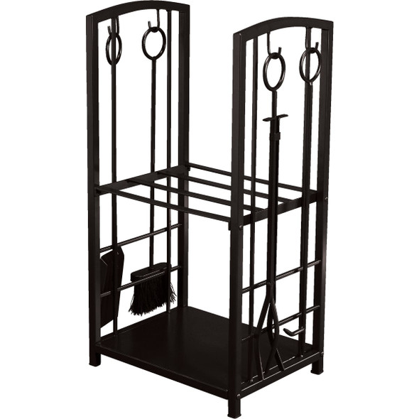 Home Impressions Fireplace Tool Set with Log Rack LG-1001
