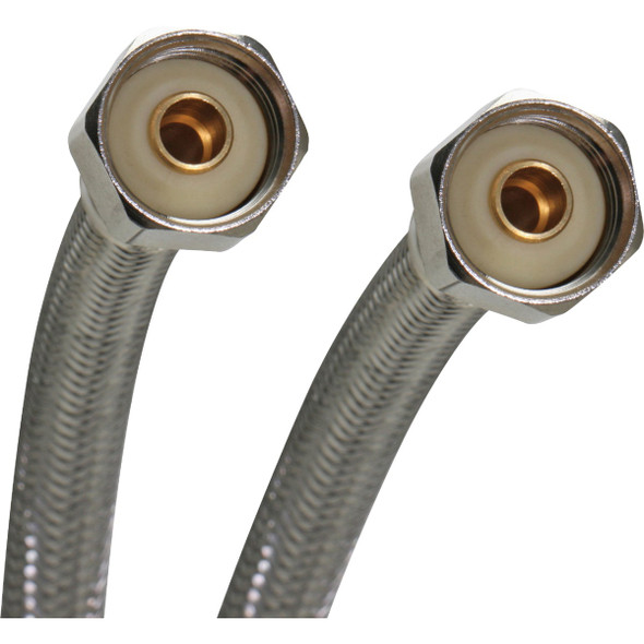Fluidmaster Fits-All 12 In. L. Stainless Steel Faucet Connector B4F12U